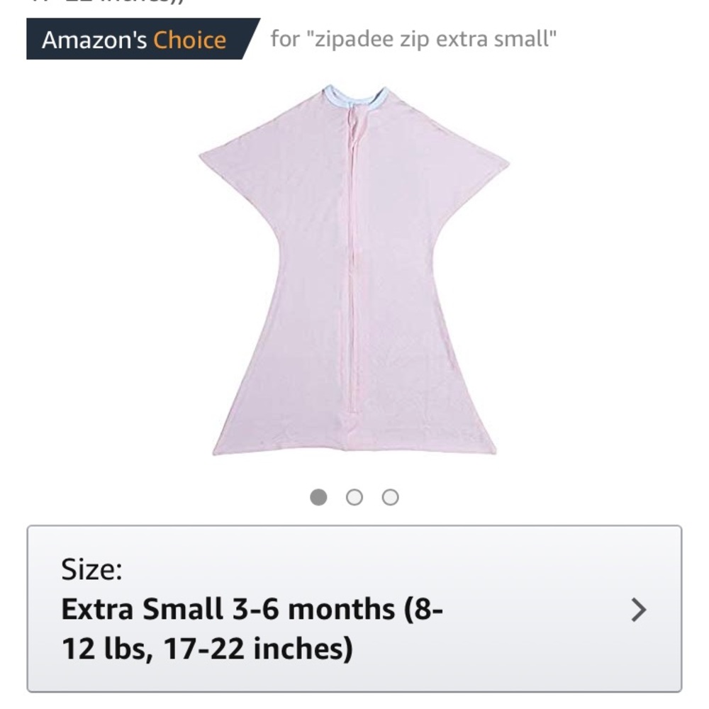 Zipadee zip pink size extra small